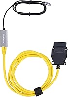 Vista 4 de Enet OBD2 RJ45 Cable,Ethernet 6.6ft/2M Cable RJ45 ethernet Connector Tools to OBDII Interface Cable Car Diagnostic Coding F-Series