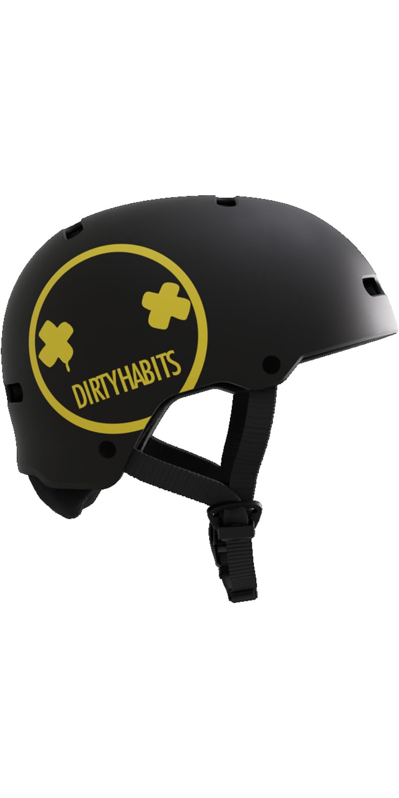 Mystic Casco Vandal Pro Dirty Habits 2026 negro amarillo