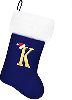 Vista 126 de Medias de Navidad de Terciopelo Rojo de 20 Pulgadas con Puño de Felpa Súper Suave Blanco con Monograma, Medias de Navidad Personalizadas Bordadas