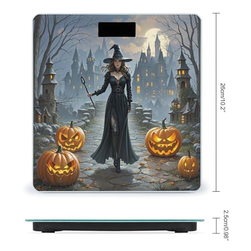 Báscula digital para baño con pantalla LED clara miniatura 2