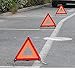 AISIBO Reflective Triple Triangle Car Warning Sign Roadside Hazard Sign Emergency Breakdown Board, Safety Triangle Warning Kit, Foldable Car Roadside Emergency Kit