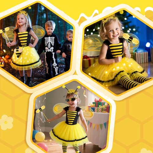 Disfraz de Abeja con Tutu Luminoso para Niñas miniatura 7