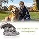 DiDiBirDi Hund Engel Haustier Denkmal Grab Marker Tribut Statue, Haustier Gedenksteine für Hund ngarten Ornament Stein mit Engelsflügeln,Hunde Urne Haustier Verlust Geschenke Garten Dekor im Freien