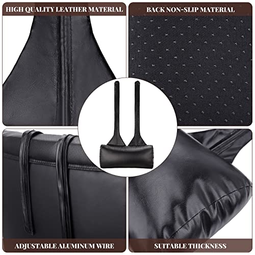 Sintuff 2 Pcs Leather Recliner Neck Pillow Leather Recliner Head Pillow Recliner Headrest Cushion Pillow For Body Relax Leather Recliner Head Pillow (Black) #TOP2