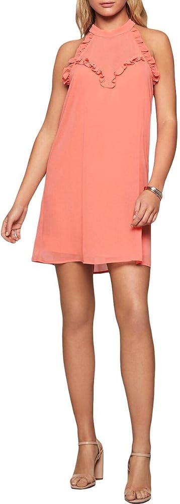 bcbgeneration ruffle halter dress Ruffle Halter Chiffon Gown