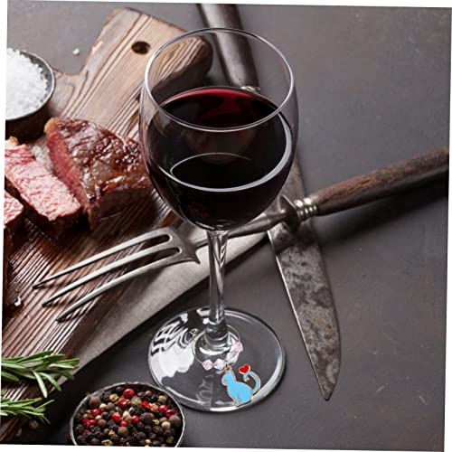 ifundom 1 Conjunto 6 Pçs Anel De Copo De Vinho Para Gato Lembrancinhas De Casamento Anel De Sereia P