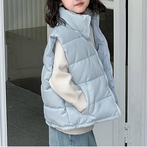 Girls Boys Puffer Vest Kids Winter Quilted Vest Full Zip Lightweight Sleeveless Gilet Jacket Coat Warm Waistcoat Outerwear2
