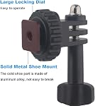 Tripod Mount Adapter for GoPro Hero 13 12 11 10 etc., Action Camera Adapter for DJI Osmo Action 5 pro 4
