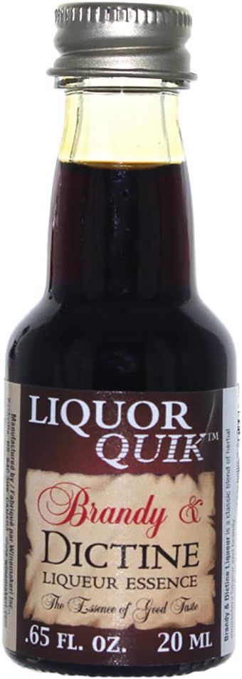 Liquor Quik - HOZQ8-332 Natural Brandy Essence, 20 mL (Brandy and Dictine Liqueur)