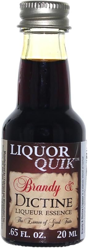 Liquor Quik - HOZQ8-332 Natural Brandy Essence, 20 mL (Brandy and Dictine Liqueur)