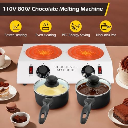Dyna-Living Chocolate Melting Pot Dual-Pot Chocolate Tempering Machine - 2