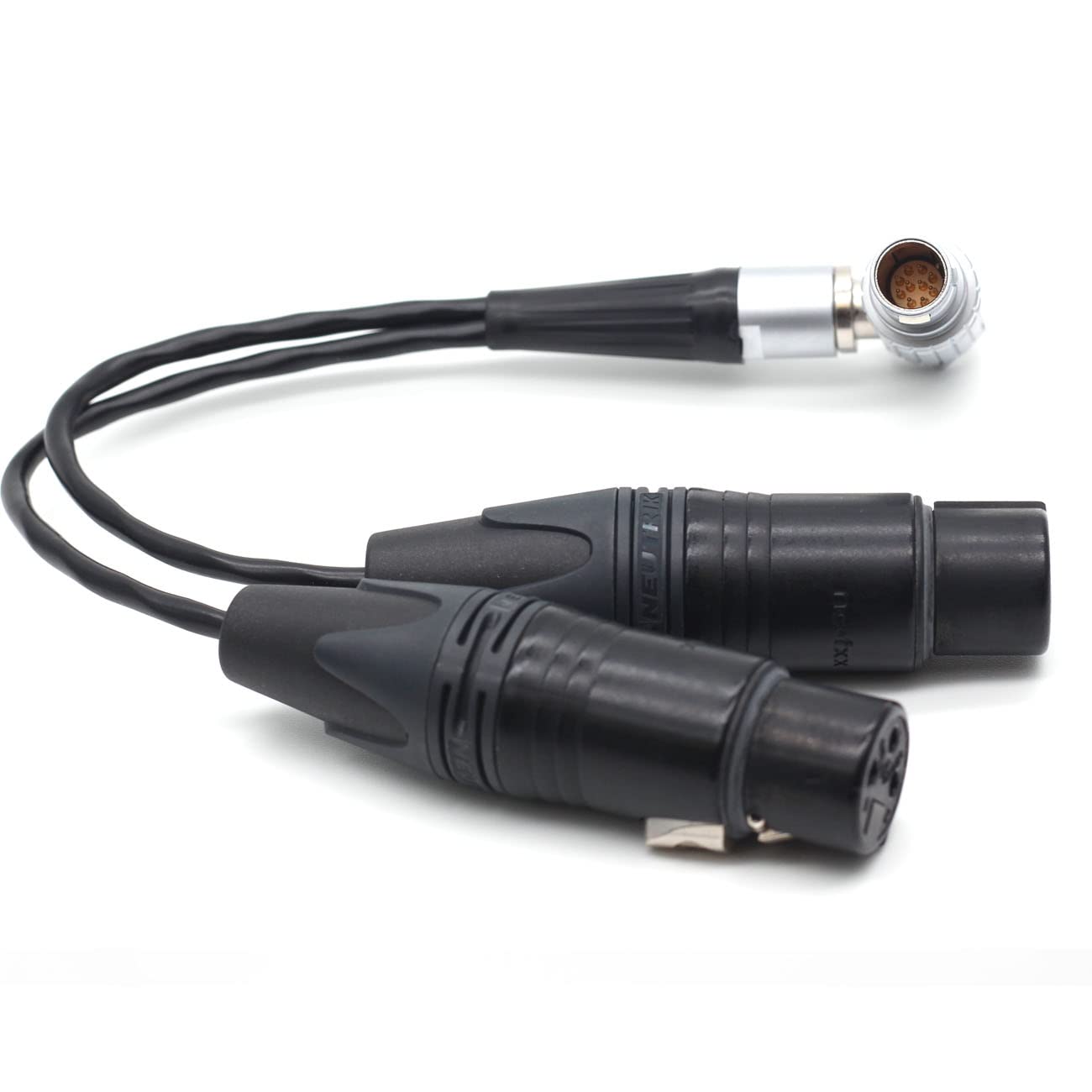 Atomos Shogun Monitor Audio Input Cable,10pin to XLR 3pin Female Connector Breakout Audio Input Cable for Atomos Shogun Monitor Recorder
