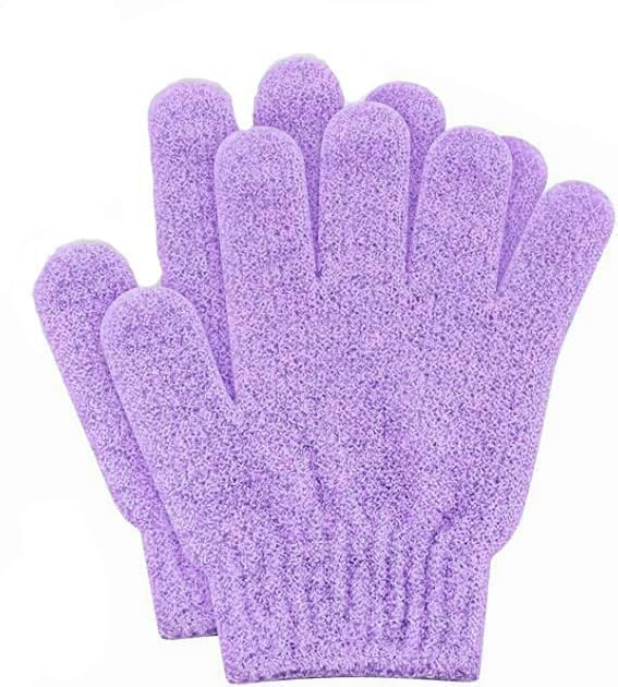 Double Sided Exfoliating Bathing Hand Gloves | Dual-Sided Cleaning Bath Gloves, Body Spa Massage Dead Skin Cell Remover, Body Scrubbing for Men,Women and Children (1 Pair)-image-35