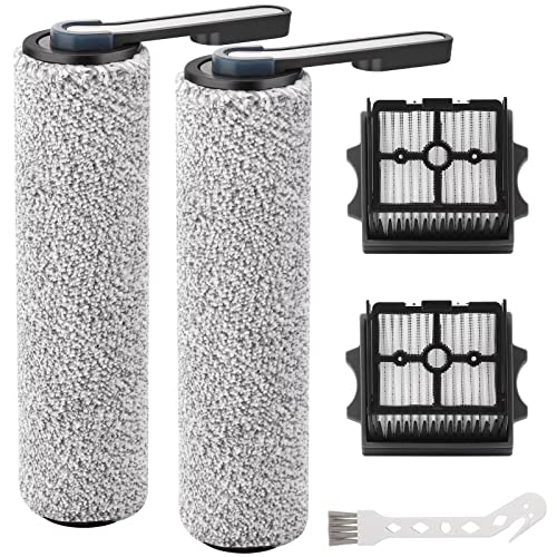 Image of S5 Combo Only, Replacement Brush Roller for Tineco Floor ONE S5 Combo Cordless Wet Dry Vacuum Cleaner Accessories, 2 Brush Roller, 2 HEPA Filters