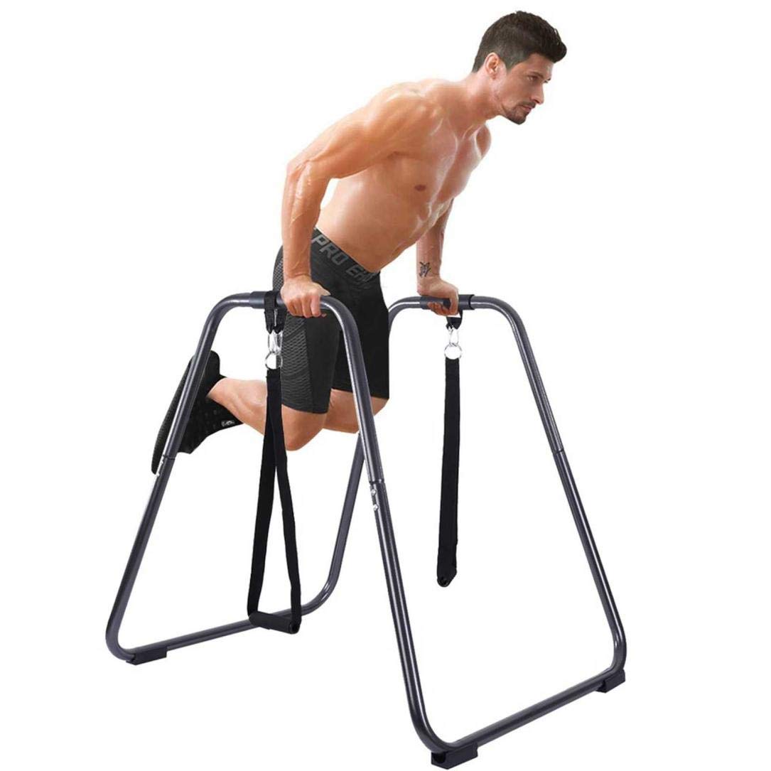 Adpan Dip Bar- 330lbs Dip Station Portable Functional Fitness Bar with Safety Connector, Heavy Duty 