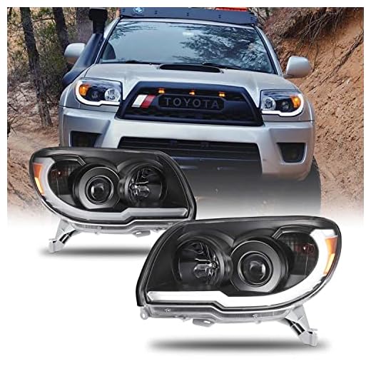 AKKON DRL Projector Headlights Pair