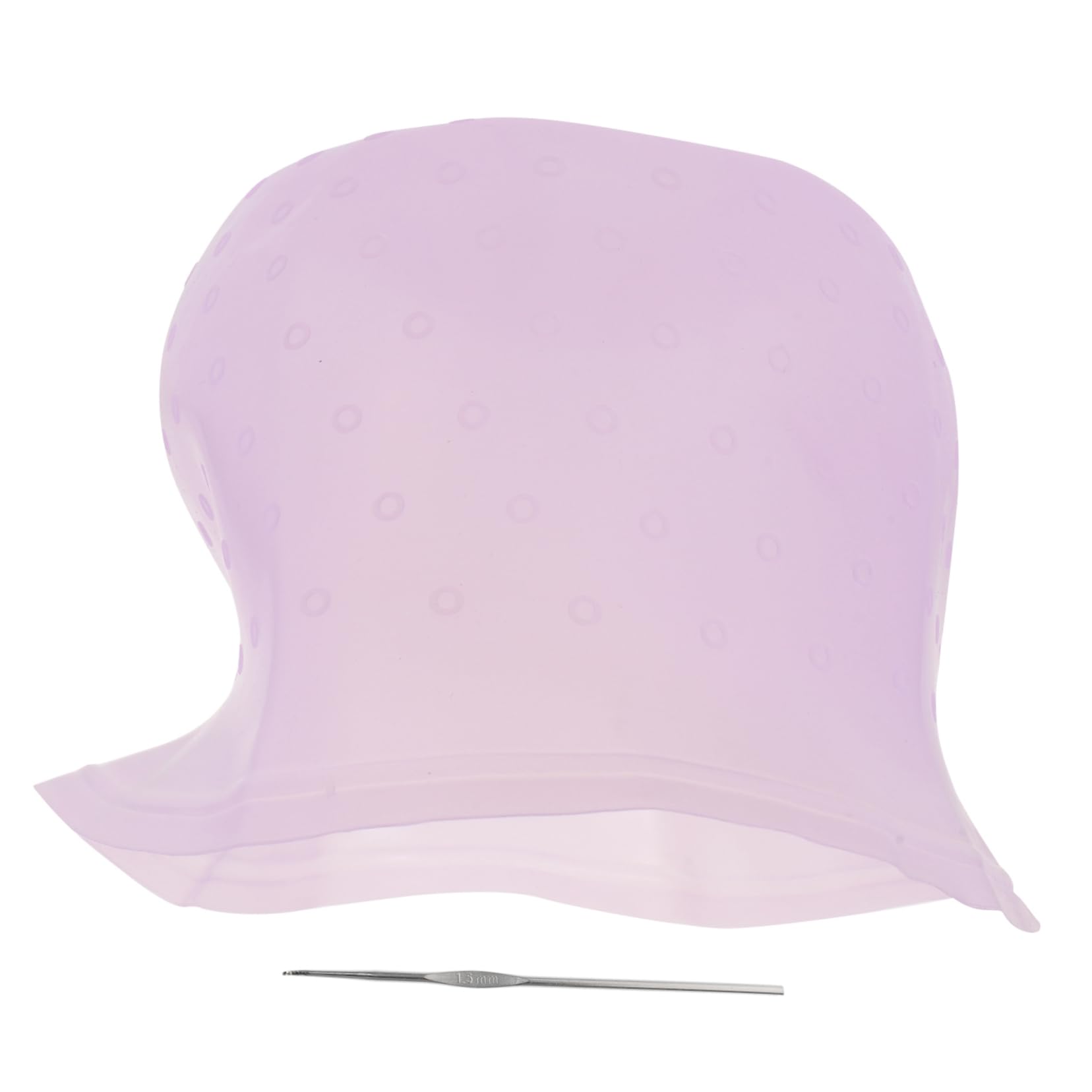 NULYLU Hair Highlight Cap Professional Silicone Dyeing Cap Hooks Comfortable Salon Hair Coloring Tool