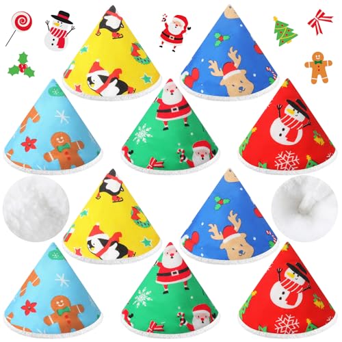 Image of Timgle 10 Pcs Coral Velvet Pee Covers Baby Boy, Strong Water Absorption Pee Shield for Baby Boy, Reusable Diaper Changing Accessory for Boys Newborn Gift(Christmas)