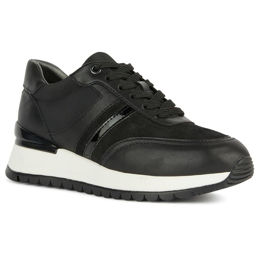 Geox Women's D Desya ASneaker, Black B, 5 UK