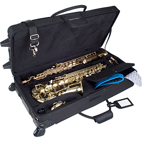 Protec PB304SOPWL Combination PRO PAC Tasche mit Rollen für Alt-/Sopransaxophone