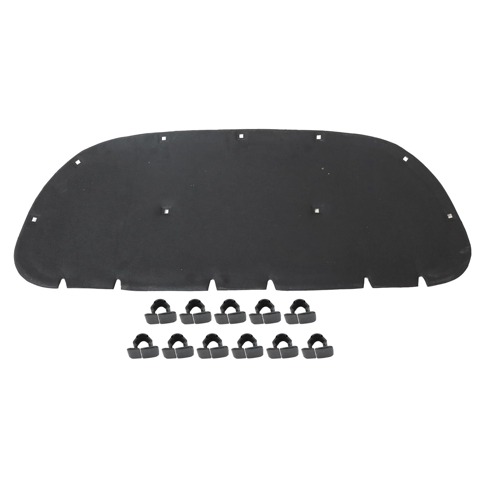 Motorhauben-Isoliermatte mit Clips Vorne Kompatibel mit VW Sharan Kompatibel mit Seat Alhambra 2010-2022 7N0863831