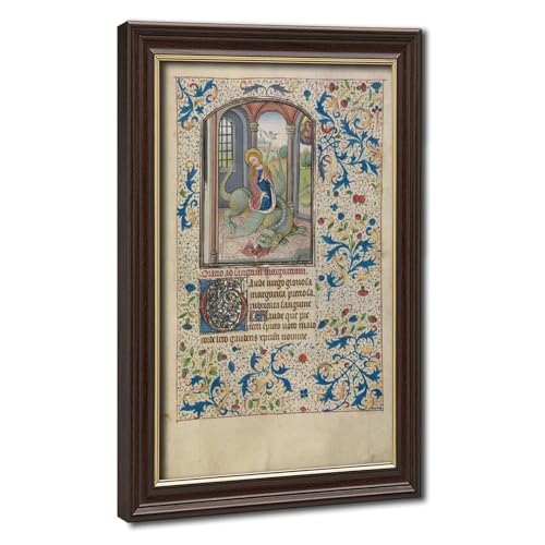 Saint George et le Dragon affiche sur toile de Willem Vrelant 30x45cm