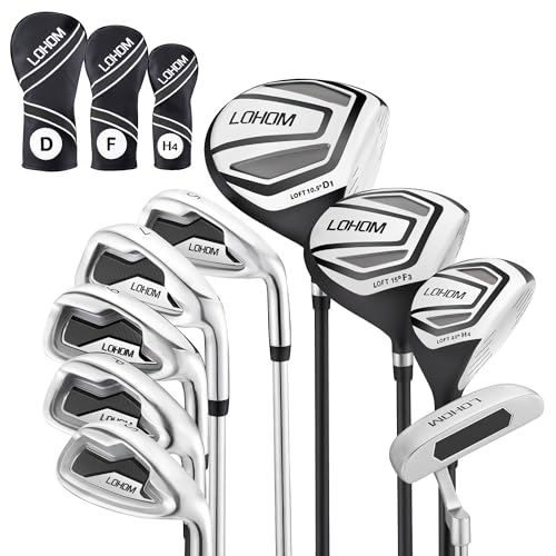 LOHOM Men's 9-Piece Golf Club Set