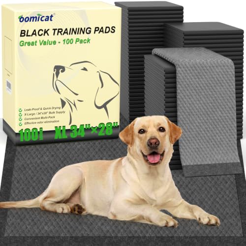 Image of Charcoal XL Dog Pee Pads 34 inchx28 inch 100 Count Puppy Training Pads