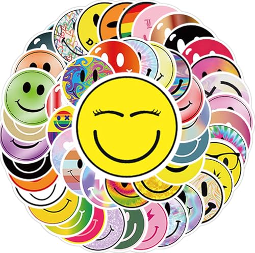 Smiling Stickers 60PCS Cute Water Bottle Stickers Classroom Self Adhesive Positive Incentive Labels for Teacher Behavior Chart
