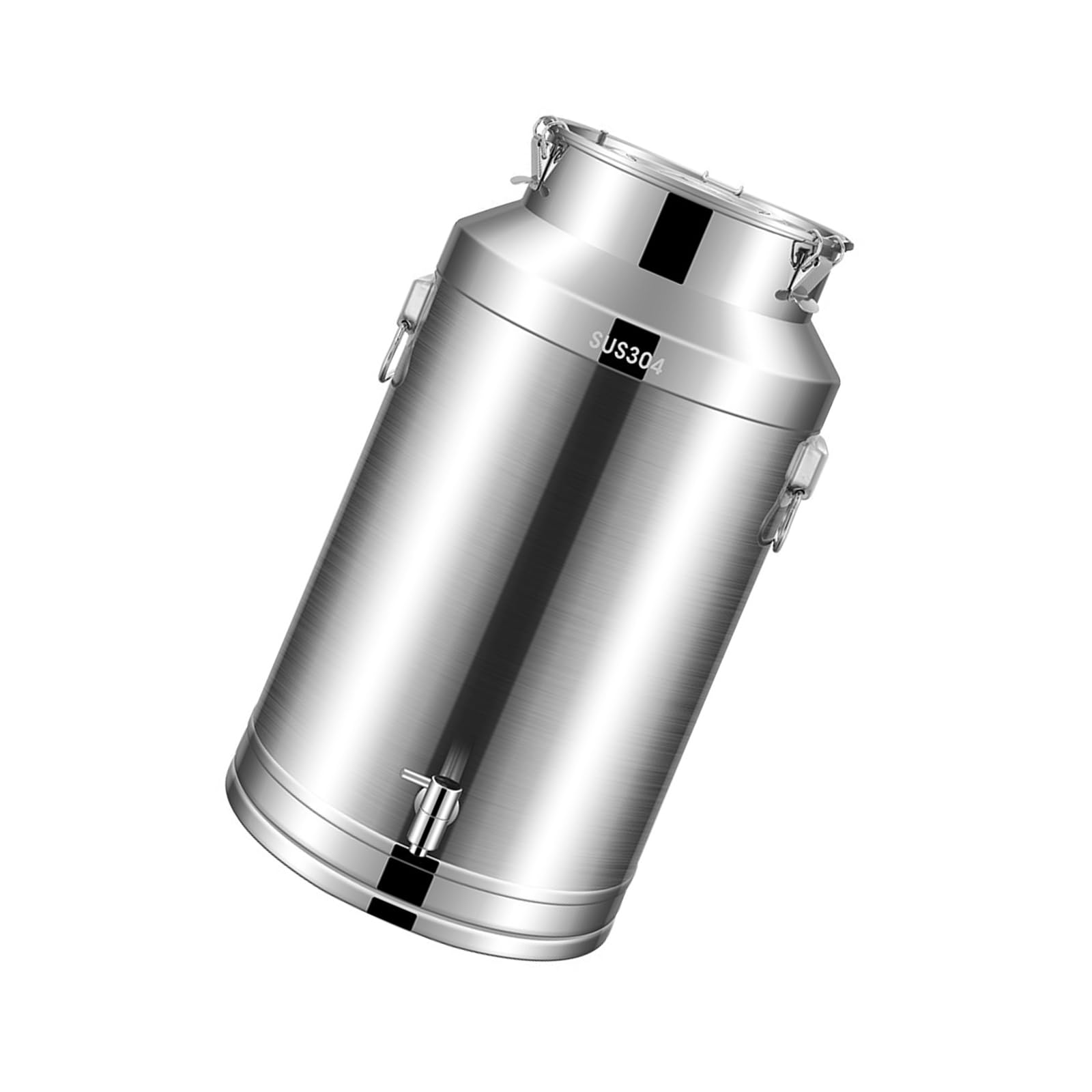 AYCDL Pail Milk Can Bucket,Heavy Duty Stainless Steel Bucket with Faucet for Use in Restaurant Hotel and Kitchen,48L,28L