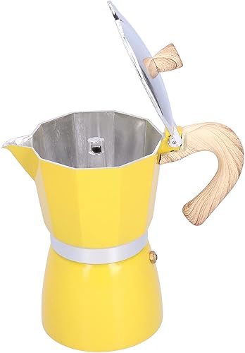 Miniatura 8 de Máquina de café expreso para estufa de 10.1 fl oz, cafetera Moka, cafetera para estufa de gas, estufa de etanol, horno electrotérmico, cocina del