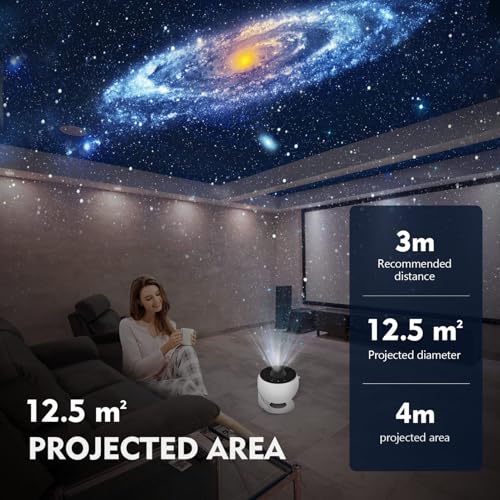 Proyector de nebulosa giratorio para transformar tu dormitorio en un cielo estrellado 3