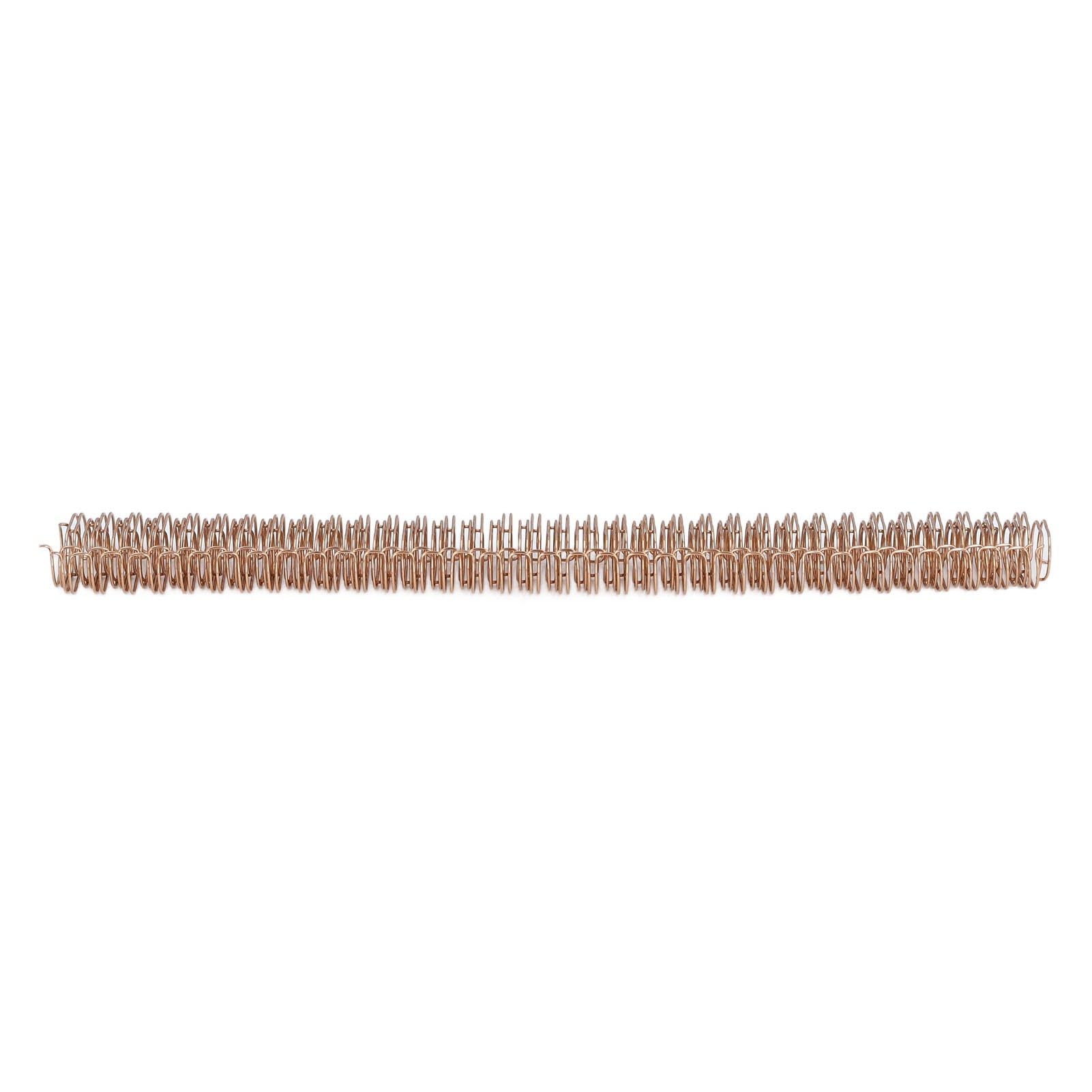 Doppelschlaufen-Drahtbinderücken, 100 Blatt Kapazität, Teilung 3:1, 34 Schlaufen, 12,7 mm Durchmesser, professionelles A4-Papierbindezubehör für Bürodokumente, Berichte, Pr (Roségold)
