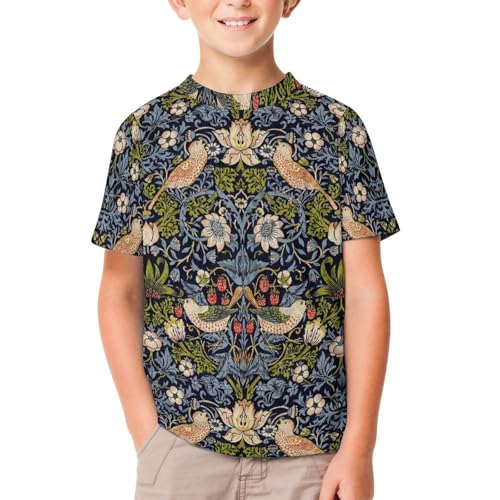 [TOBSD] LbYTVc William Morris EBA X ̓l  q eB[Vc N j̎q ̎q Ci[Vc gbvX  T-Shirts ĕ ʋC ʉ ʊw v[g 100-160c