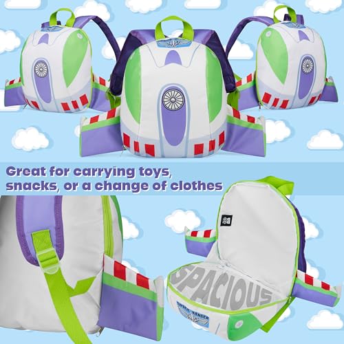 Disney Toy Story Mini Backpack for Boys Girls Toddlers 14x 10” Buzz Lightyear 3D Wings Rucksack for Daycare Travel School Supplies Gifts for Kids2