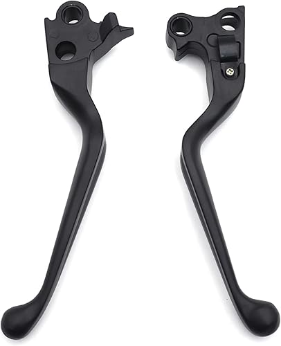 Miniatura 7 de HTTMT MT241-027- Palanca de mano de embrague de freno compatible con Harley 1996-2003 XL/Dyna Touring 1996-2007/1996-2007 Softail Negro