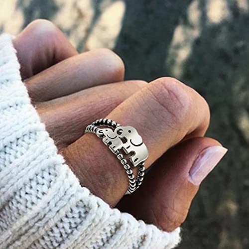 Anello Donna Argento 925, EVER FAITH 2 Elefante