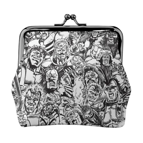 北斗の拳 小銭入れ がま口財布 レザー 可愛い ミニウォレット おしゃれ コインケース ミニ財布 小物入れ 丸型小銭入れ 人気 萌えグッズ プレゼント