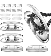 OBAKL Folding Boat Cleats Marine Grade Stainless Steel 316 Flip Up Boat Cleats Pack of 4, Install...