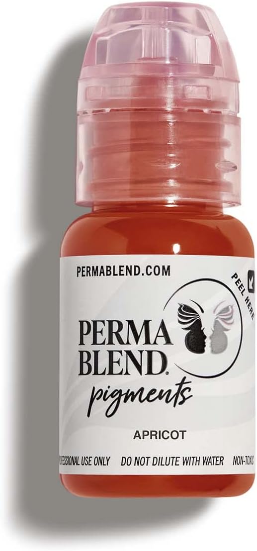 Apricot - Orange Based Tattoo Ink for Permanent Makeup - Lip Blush Microblading Ink to Enhance Color - Lip Blushing & Tattoo Supplies - Vegan (0.5 oz)