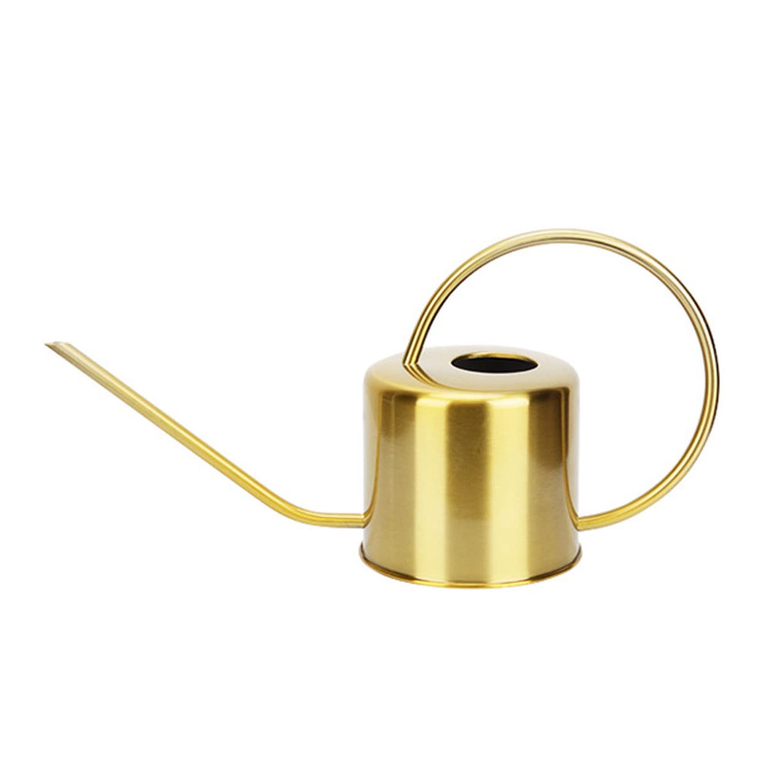 Stainless Steel Long Mouth Water Can with Handle Irrigation Kettle Container for Indoor Outdoor Garden Yard Plant Water Can
