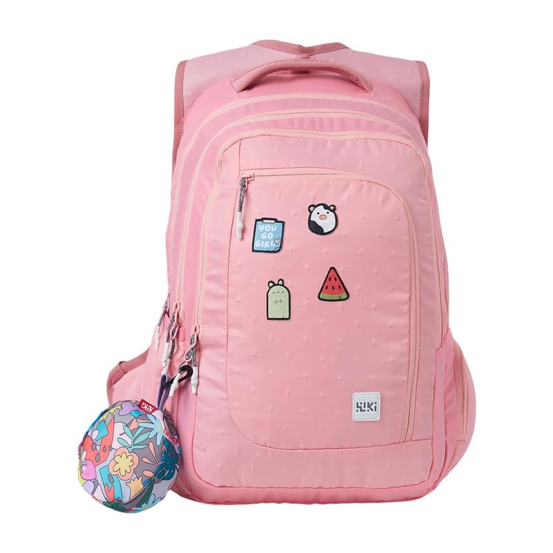 Image of Wiki Stylish Unisex Backpack | Girl 4 Durable & Lightweight backpack for Men & Women | Laptop Backpack for Office, Gym, Travel (34 Litre, Pink)