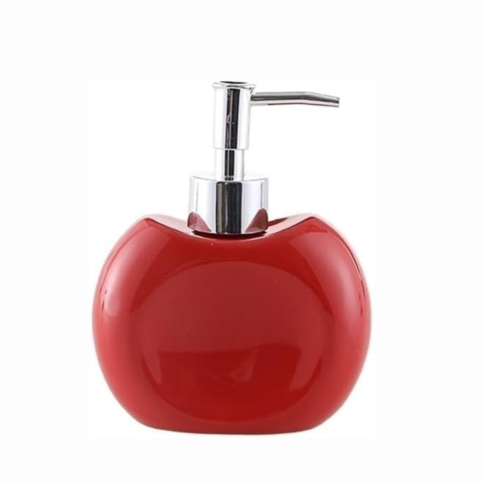 Kxaoxgrc Red Glass Soap Lotion Dispenser Set, Ceramic Soap Dispenser Refillable Rust-Proof Pump For Kitchen Bathroom Multicolor(Red)