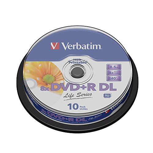 Verbatim Dvd+R DL Vergini (8 X Speed, 8,5 GB, 240