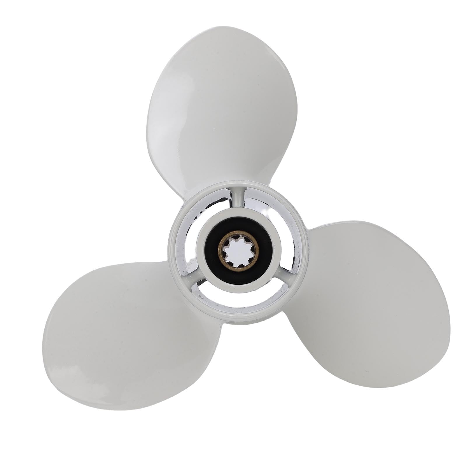 9 1/4x8 J1 Außenbordpropeller, 3-Blatt-Bootsmotorpropeller aus Aluminiumlegierung mit Messingbuchse, Zum Austausch des Außenbordmotors