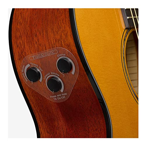 Image of Yamaha CSF-TA Parlor Transacoustic Guitar with Chorus and Reverb - Gig Bag Included | Solid Sitka Spruce Top, Mahogany Back and Sides, SYSTEM70 Transacoustic, Srt Piezo Line Out, Hard Bag Included