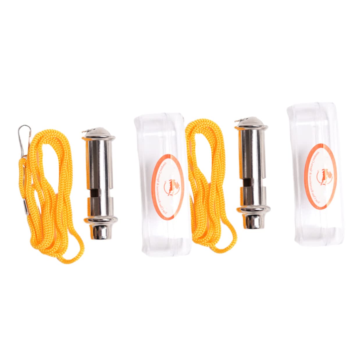 balacoo 2-Pack Survival Whistle Stainless Steel Lifeguard Emergency Sports Safety for Hiking Camping Pet Training