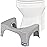 Squatty Potty The Original Bathroom Toilet Stool, Curve Lightweight with Sleek and Modern Design, Gray, 7