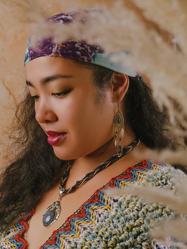 MINACHI Dream Catcher Earrings, Bohemian Hippie Style, Leaf Charms, Feather Earrings, Summer Jewelry for Women3