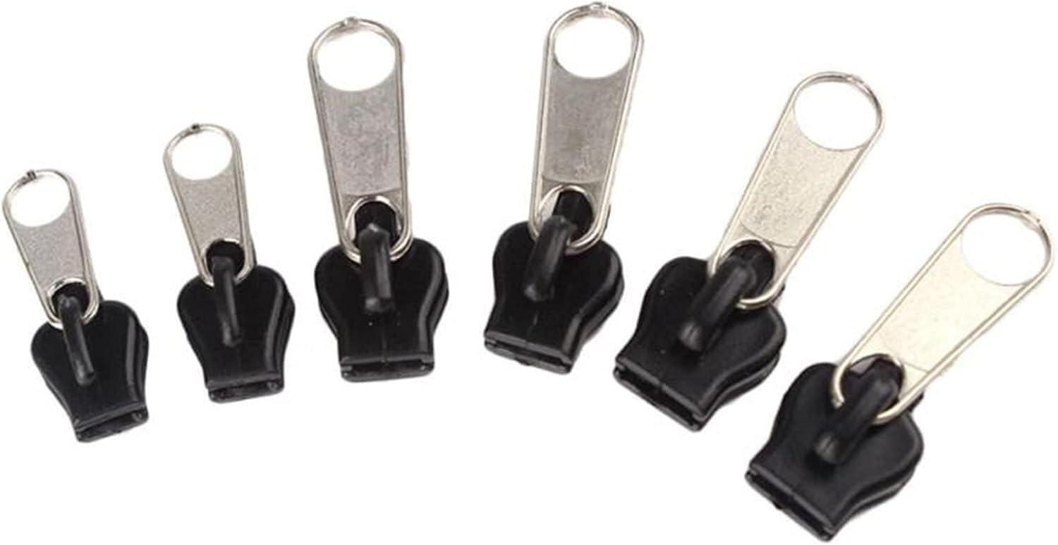 Zipper Pull, 6pcs Universal Zipper Puller Instant Fix Repair Kit Replacement